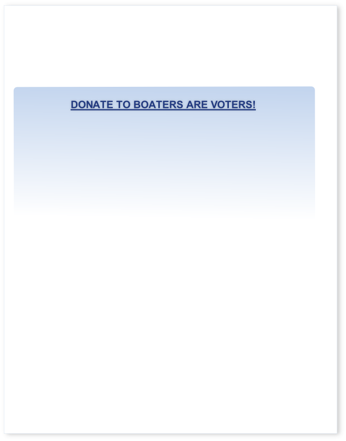 Donate to Boaters Are voters!